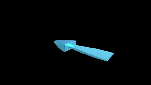3D Rotating Perpective Arrow Animation For Digital Media And Design Stock Footage 292337975