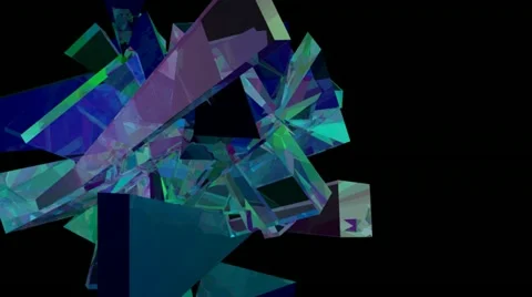 3D Rotating Prisms 動画素材 11305474