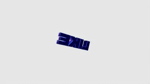 3D Rotating Like Text Animation on Transparent Background Stock Footage 340041038