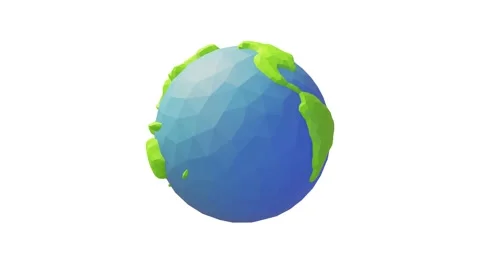 3D rotating world map. Globe around itself. Looping with alpha channel for se 库存影片 222773962