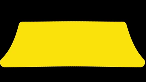 3D Rotating Yellow Blank Billboard Signboard Motion Graphic Loop Alpha Channel Stock Footage 345006207