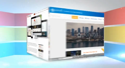 3D Roto box animation 库存 After Effects