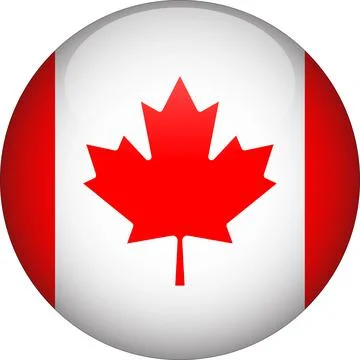 3D Rounded Country  Flag Button Vector Illustrazione stock