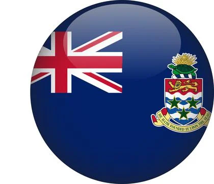 3D Rounded Country  Flag Button Vector Illustrazione stock