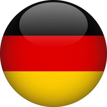 3D Rounded Country  Flag Button Vector Stock Illustration