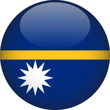 3D Rounded Country  Flag Button Vector Stock Illustration