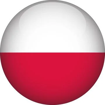 3D Rounded Country  Flag Button Vector Stock Illustration