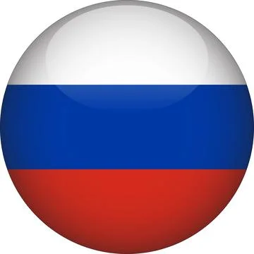 3D Rounded Country  Flag Button Vector Stock Illustration