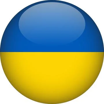 3D Rounded Country  Flag Button Vector Stock Illustration