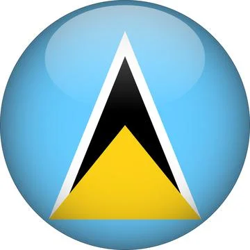 3D Rounded Country  Flag Button Vector Illustrazione stock