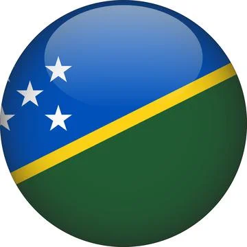 3D Rounded Country  Flag Button Vector Stock Illustration