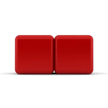 3d rounded cubes abstract background Stock Illustration