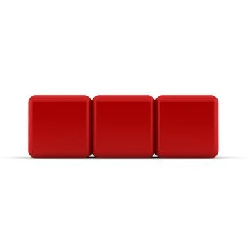 3d rounded cubes abstract background Stock Illustration