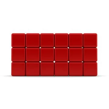 3d rounded cubes abstract background Illustrazione stock