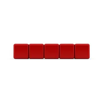 3d rounded cubes abstract background Stock Illustration