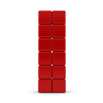 3d rounded cubes abstract background Stock Illustration