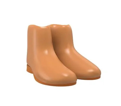3D Rubber Boots Icon Stock Illustration