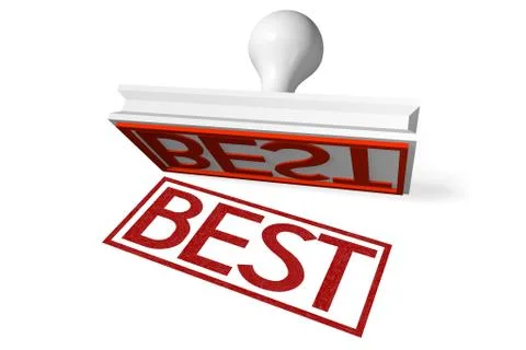 3D rubber stamp - best Illustration