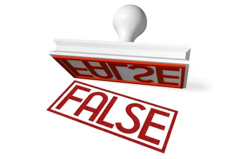 3D rubber stamp - false Stock Illustration