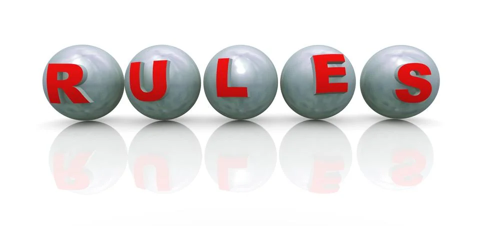 3d rule on sphere Stock Illustration