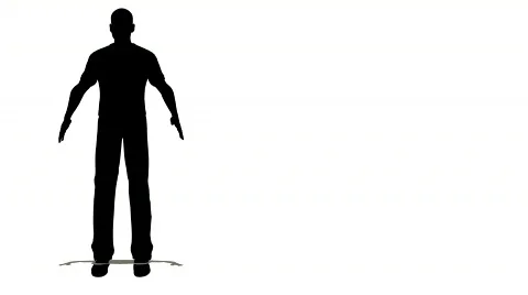 3D runnig men  Stock Footage 142134