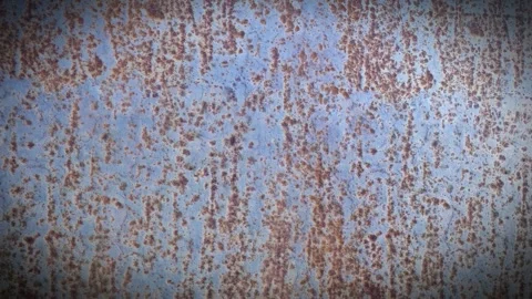 3D Rusty Metal Wall Close Up Background with Dark Vignette Stock Footage 334615215