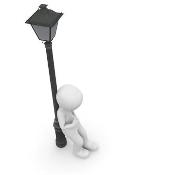 3d sad Illustrazione stock