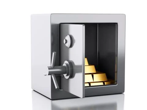 3d safe box. security concept. イラスト素材