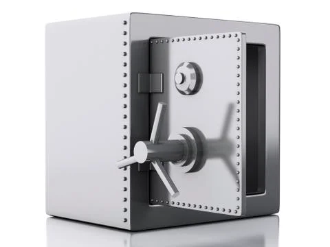 3d safe box. security concept. 스톡 일러스트