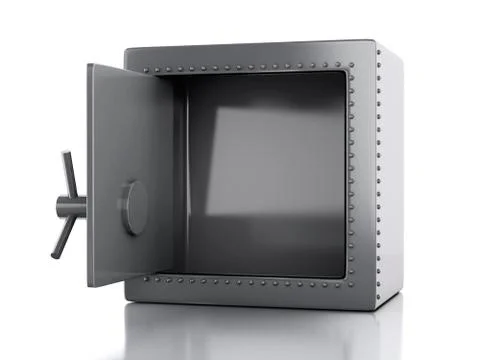 3d safe box. security concept. Stock Illustration