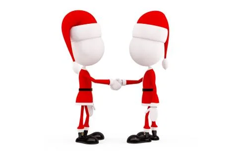 3d Santa for Christmas Stockillustratie
