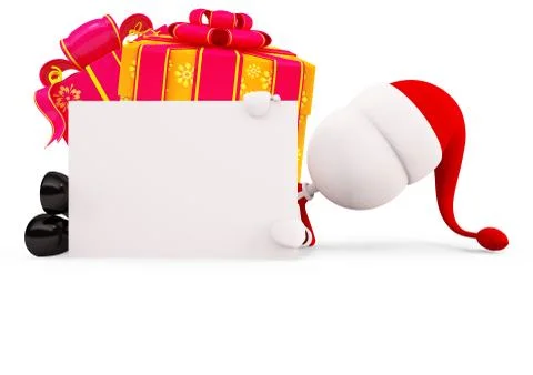 3d santa for Christmas Stock Illustration