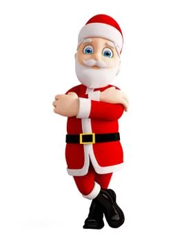 3d Santa for Christmas Illustrazione stock