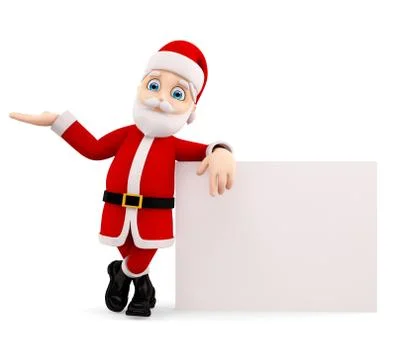 3d Santa for Christmas Stock Illustration
