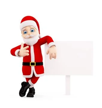 3d Santa for Christmas Stock Illustration
