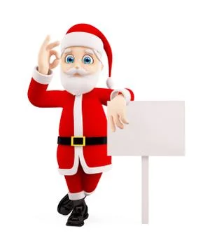 3d Santa for Christmas Illustrazione stock