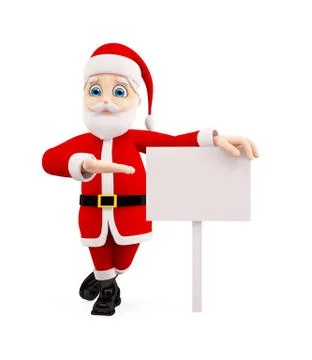 3d Santa for Christmas Stock Illustration