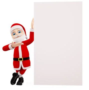 3d Santa for Christmas Stock Illustration