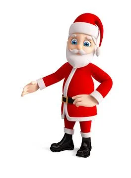 3d Santa for Christmas Stock Illustration