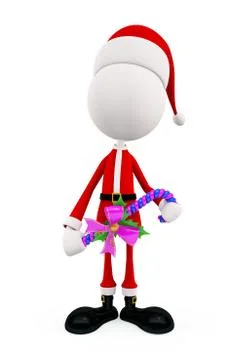 3d Santa for Christmas Stock Illustration