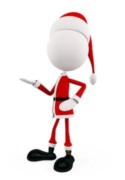 3d Santa for Christmas Illustrazione stock