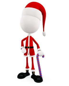 3d Santa for Christmas Stock Illustration