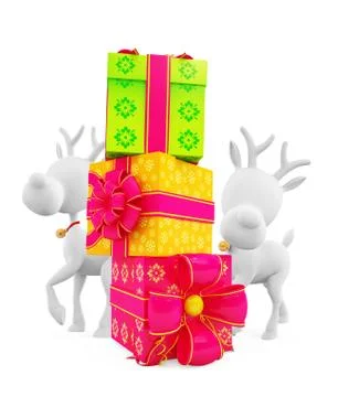 3d Santa for Christmas Stock Illustration