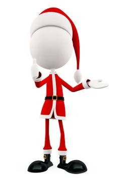 3d Santa for Christmas Stock Illustration
