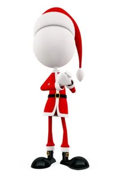 3d Santa for Christmas Stock Illustration