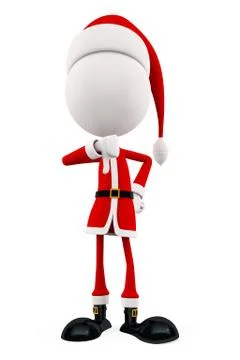 3d Santa for christmas Stockillustratie