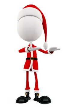 3d Santa for Christmas Stock Illustration