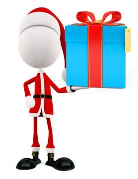 3d santa for christmas Illustrazione stock