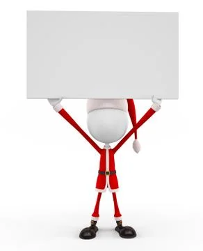 3d Santa for Christmas Stock Illustration