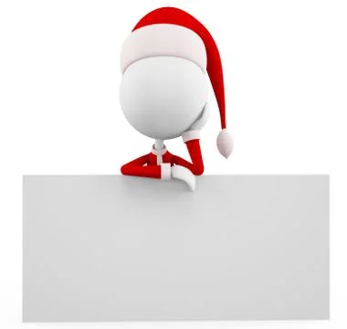 3d Santa for Christmas Illustrazione stock